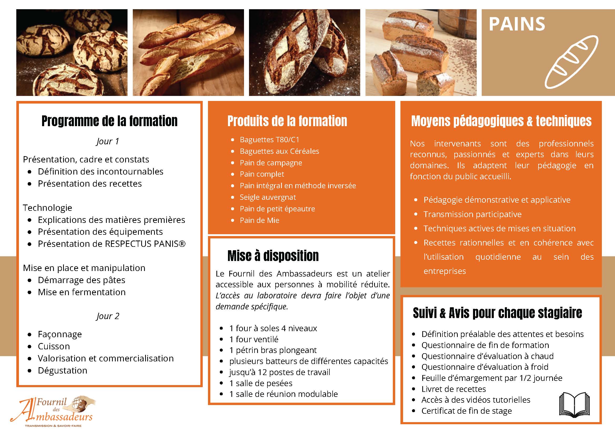 Prorgamme de la formation